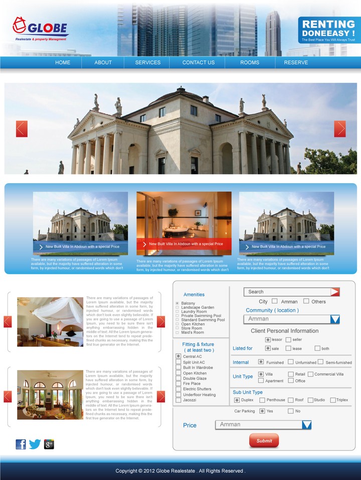 Website Layout