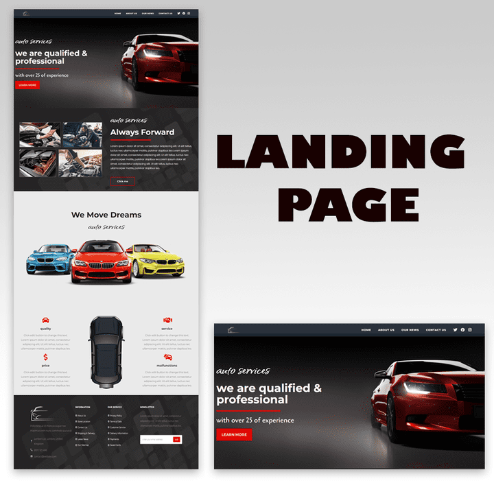 صفحة هبوط landing page