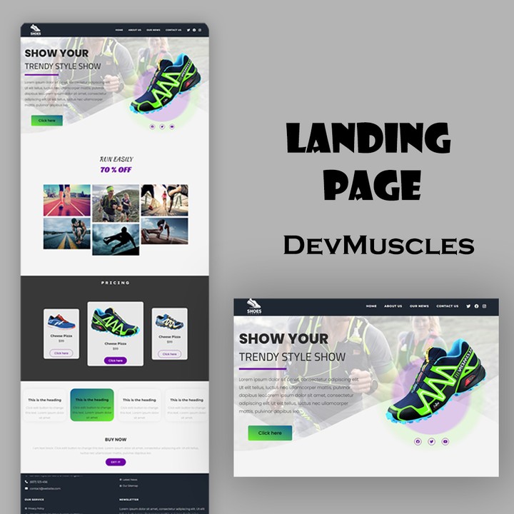 صفحة هبوط landing page منتج