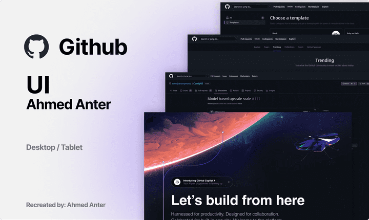 GitHub UI