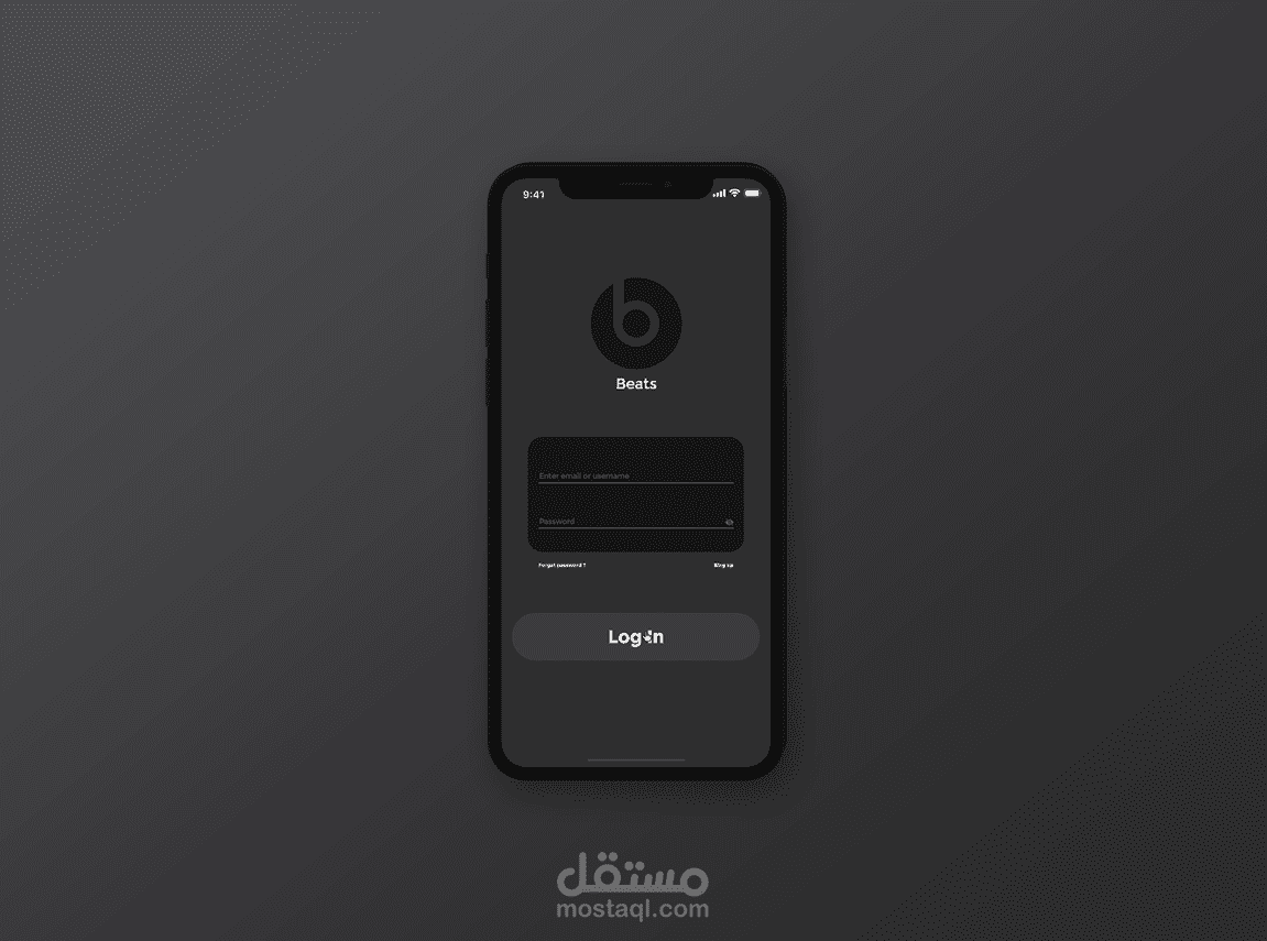 Beast headphones App design