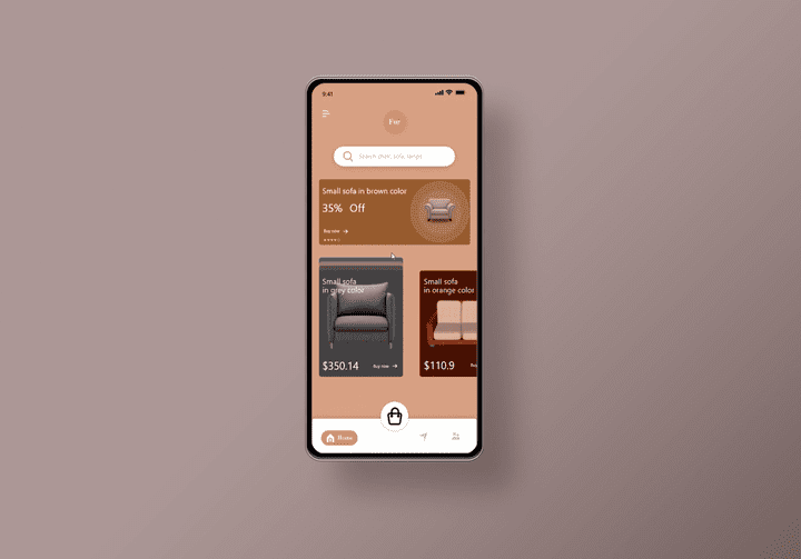 Home furniture App design