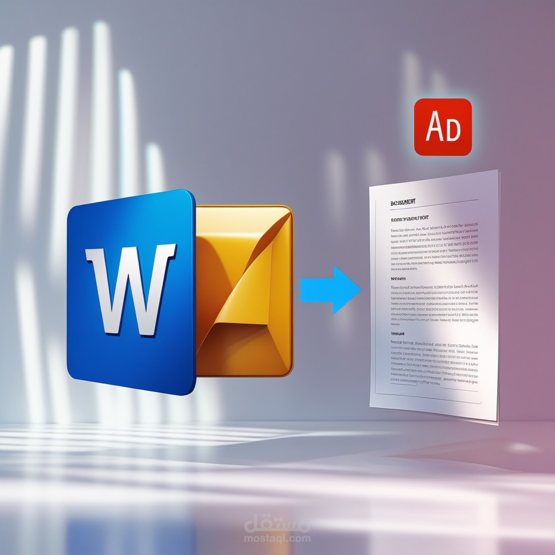 تنسيق ملف Word وتحويله إلى PDF