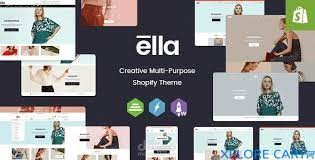 تطويري الخاص لواجهة موقع Ella الخاص بمنصة Shopify