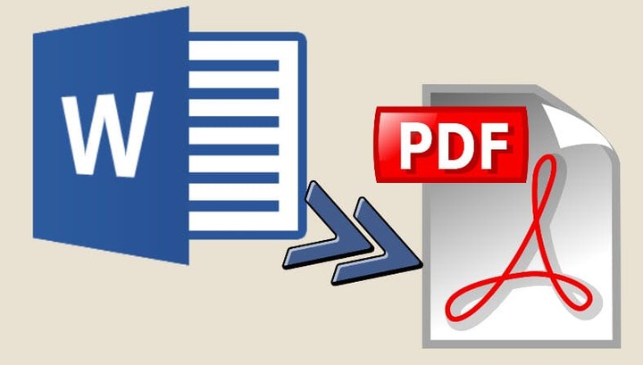 تحويل من ملف word الى ملف PDF