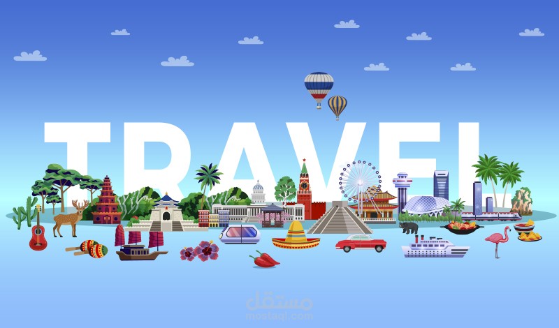 MOTION GRAPHIC,Travel arround the world