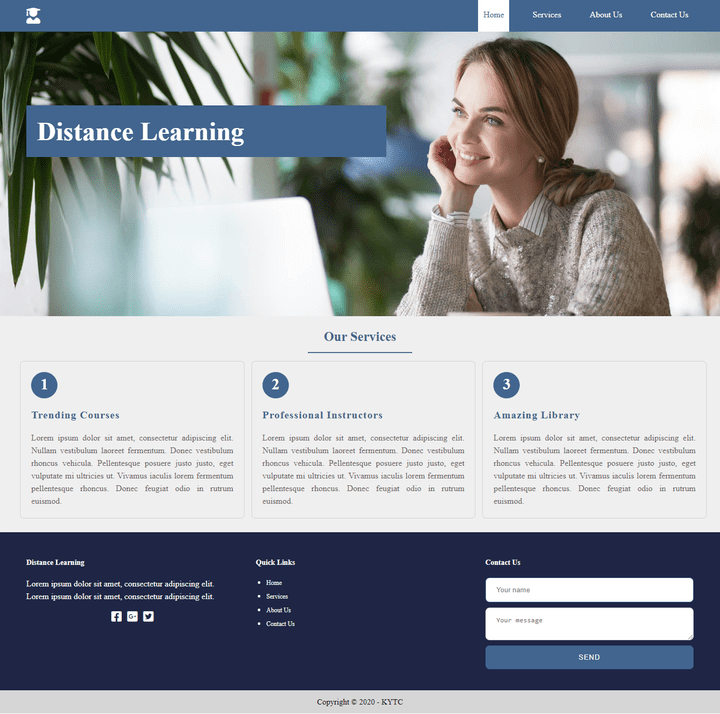 learning page