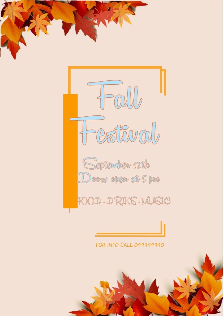 Fall flyer