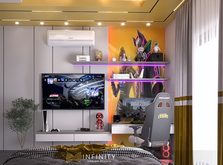 Gaming bedroom