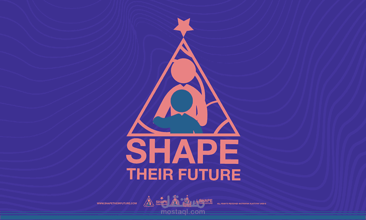 Magenta- shape their future identity logo