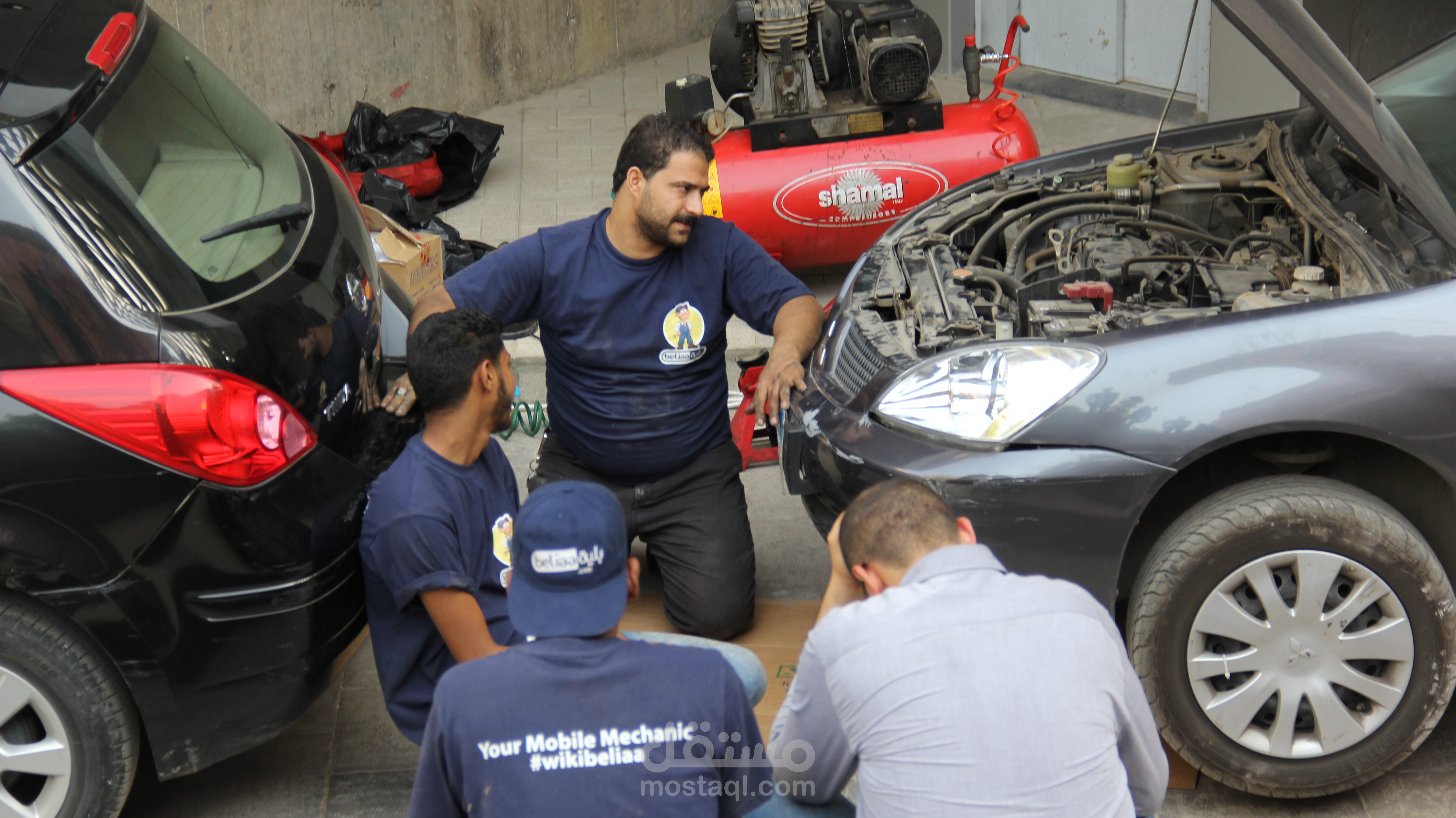 Beliaa mechanic workshop at Greek campus