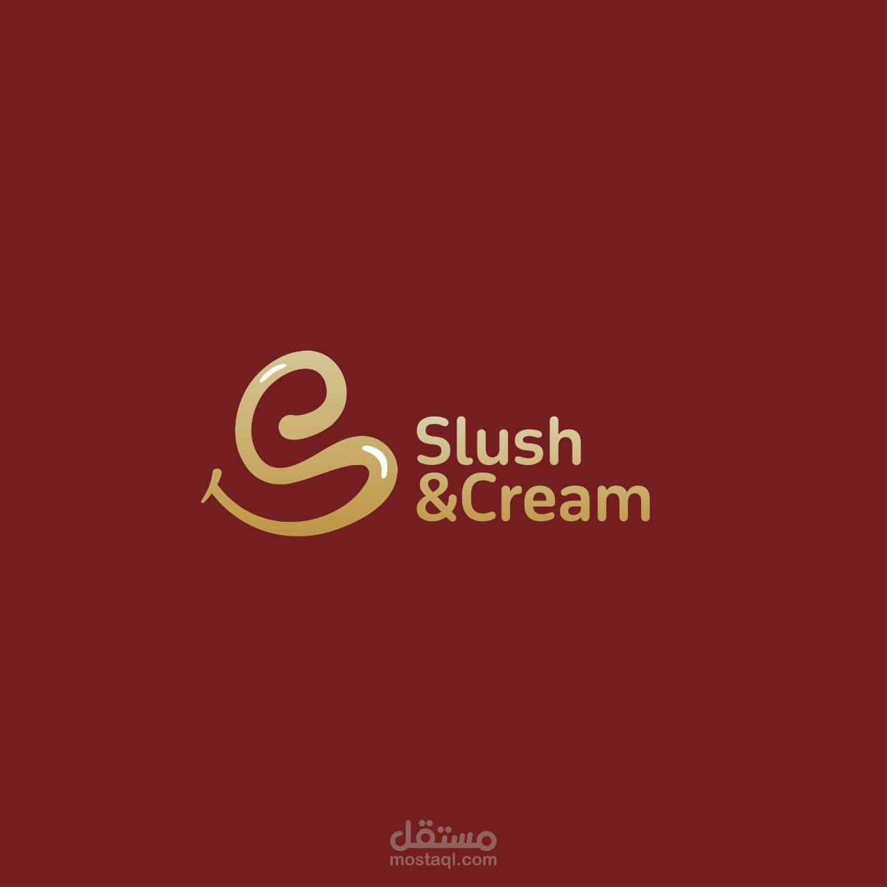 تصميم شعار لشركة Slush &Cream  مع هوية بصرية