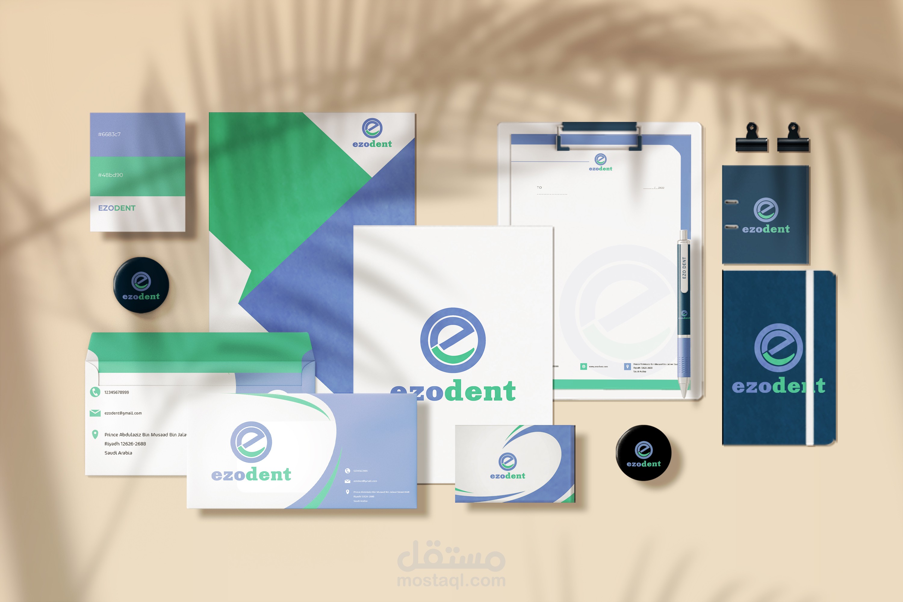 تصميم هوية بصرية كاملة Visual Identity Design مستقل 