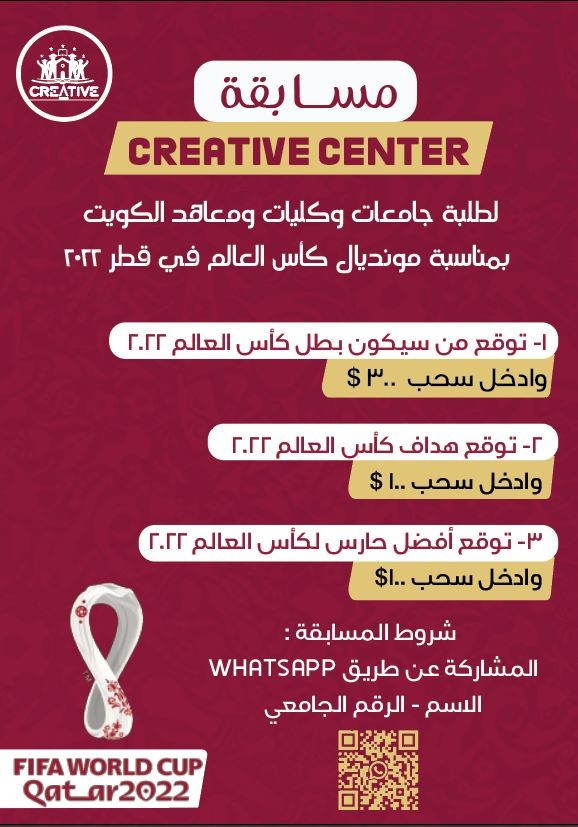 عمل بوستر لمسابقه سنتر creative center