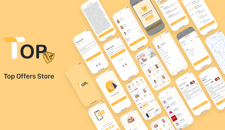 Top Offers Store App - تصميم تطبيق متجر (UX/UI)