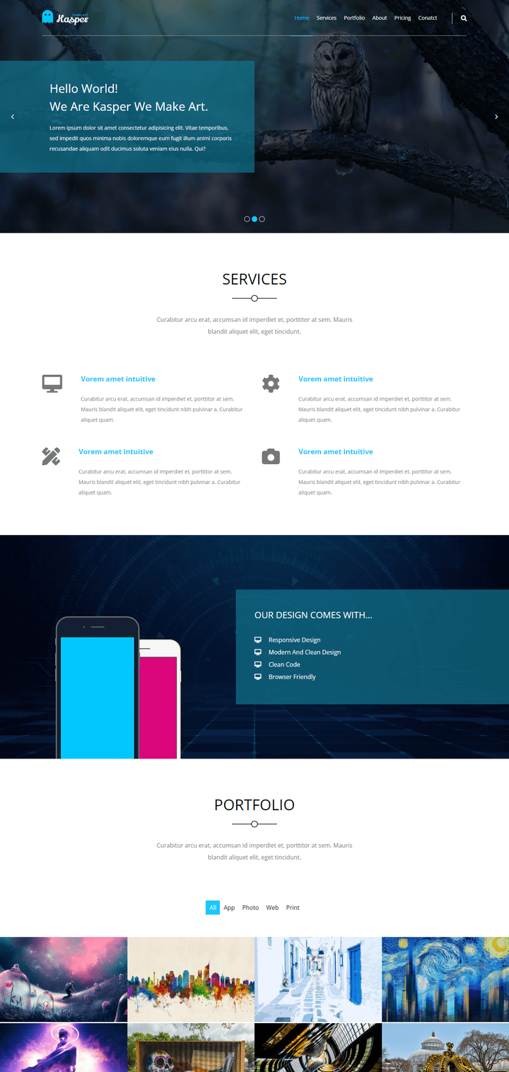 HTML & CSS Template Two