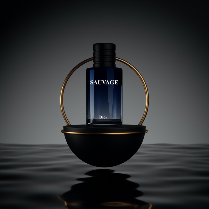 3D design of perfume bottle