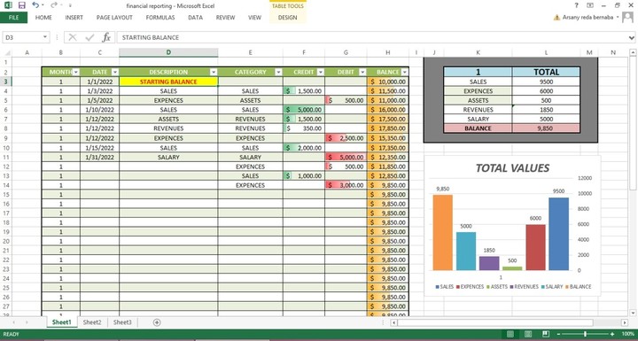 financial account reporting