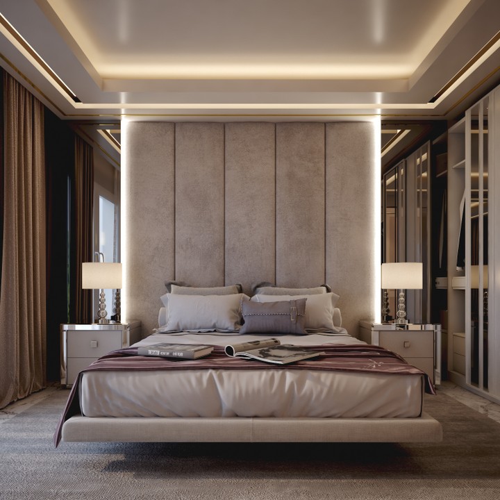 master bedroom ,modern ,luxury