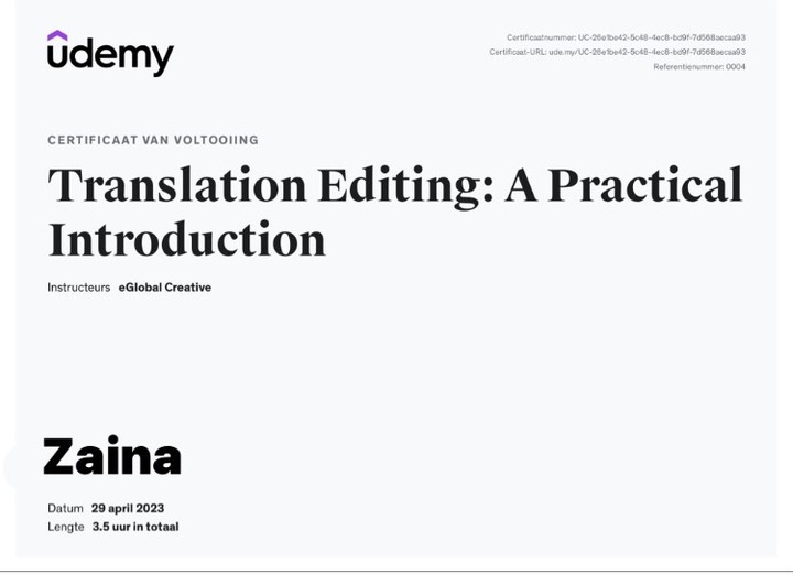 Course in translation editing