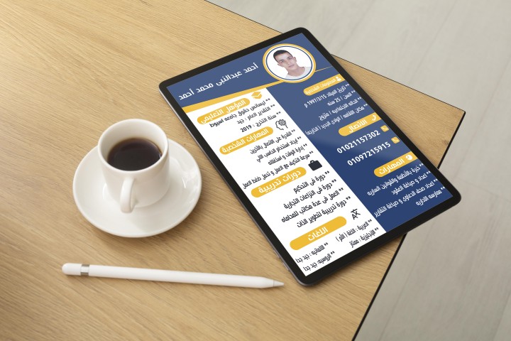 تصميم سيرة ذاتية بطريقة عرض احترافية