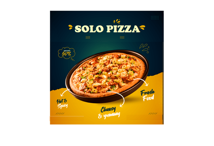 اعلانة لمحل pizza