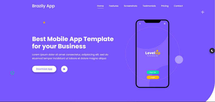 App Landing Page