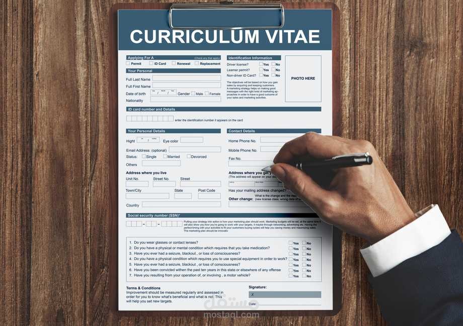 création des cv