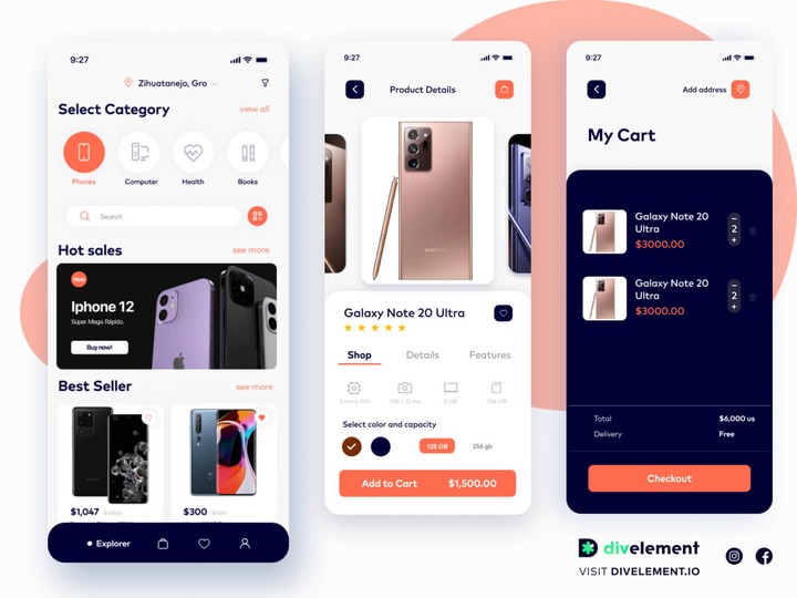 متجر إلكتروني - E-commerce app