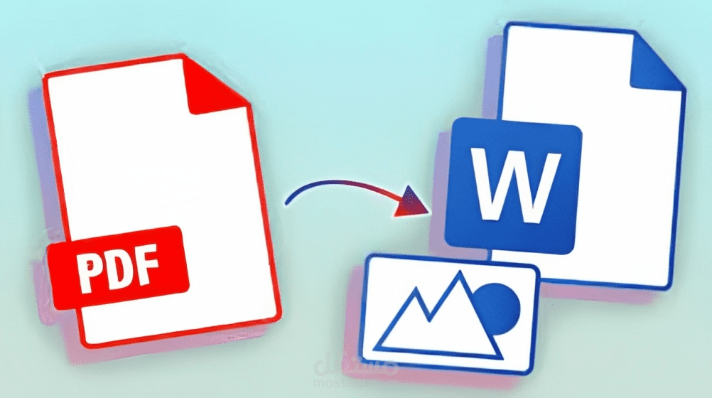 برنامج لتفريغ محتوى ملف ال pdf  لى ملف word