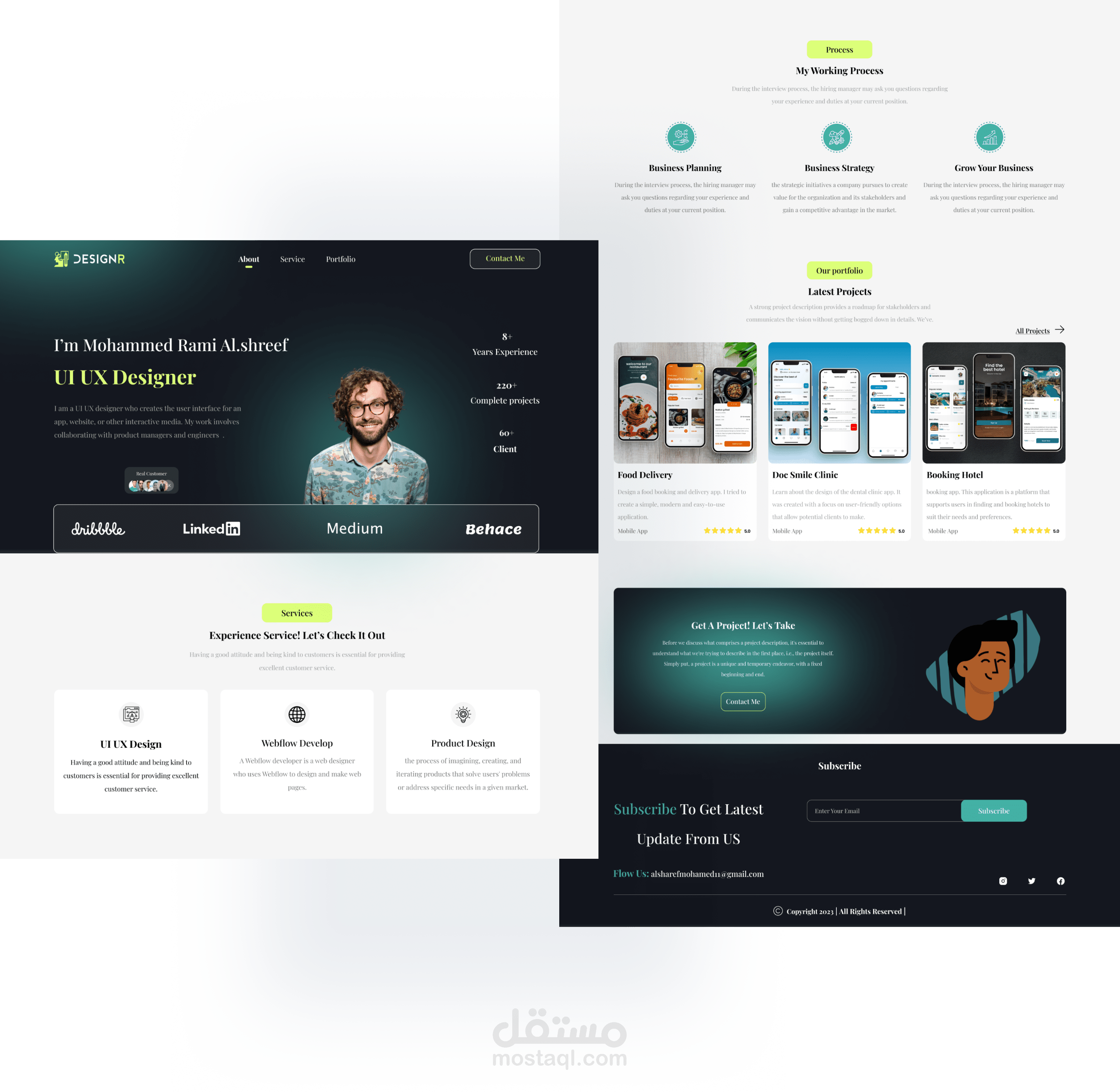Personal Website Landing Page 