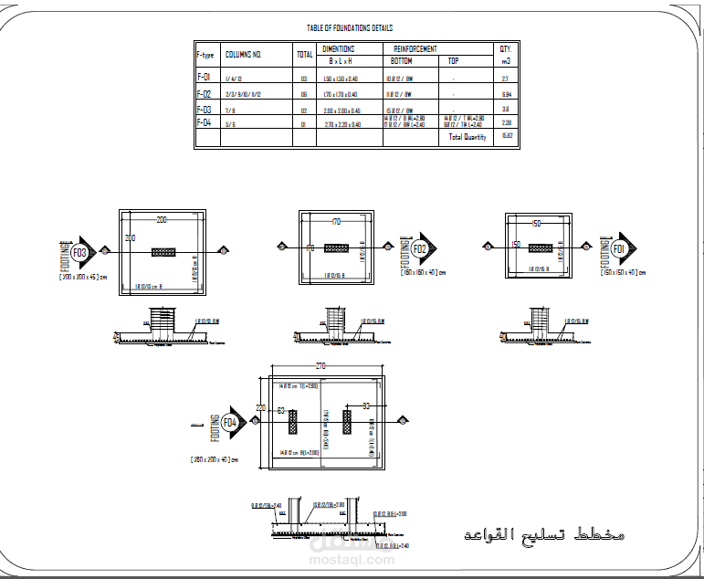 تصميم مبنى سكني متكامل