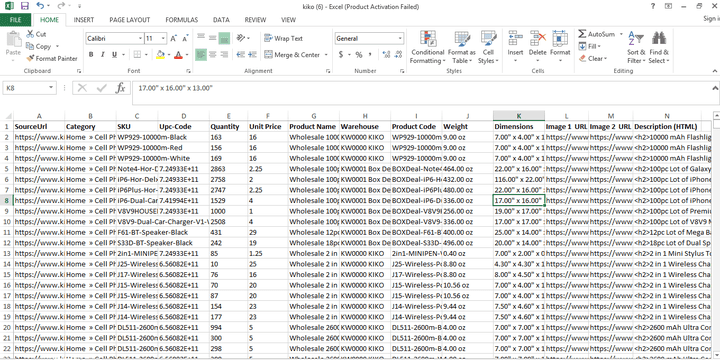 E-Commerce Product Scraping