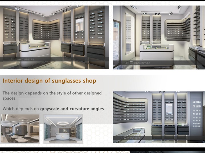 Sunglasses shop interior design