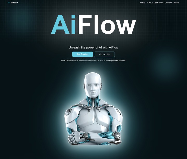 AI SaaS Landing Page - Tailwind & Next.js
