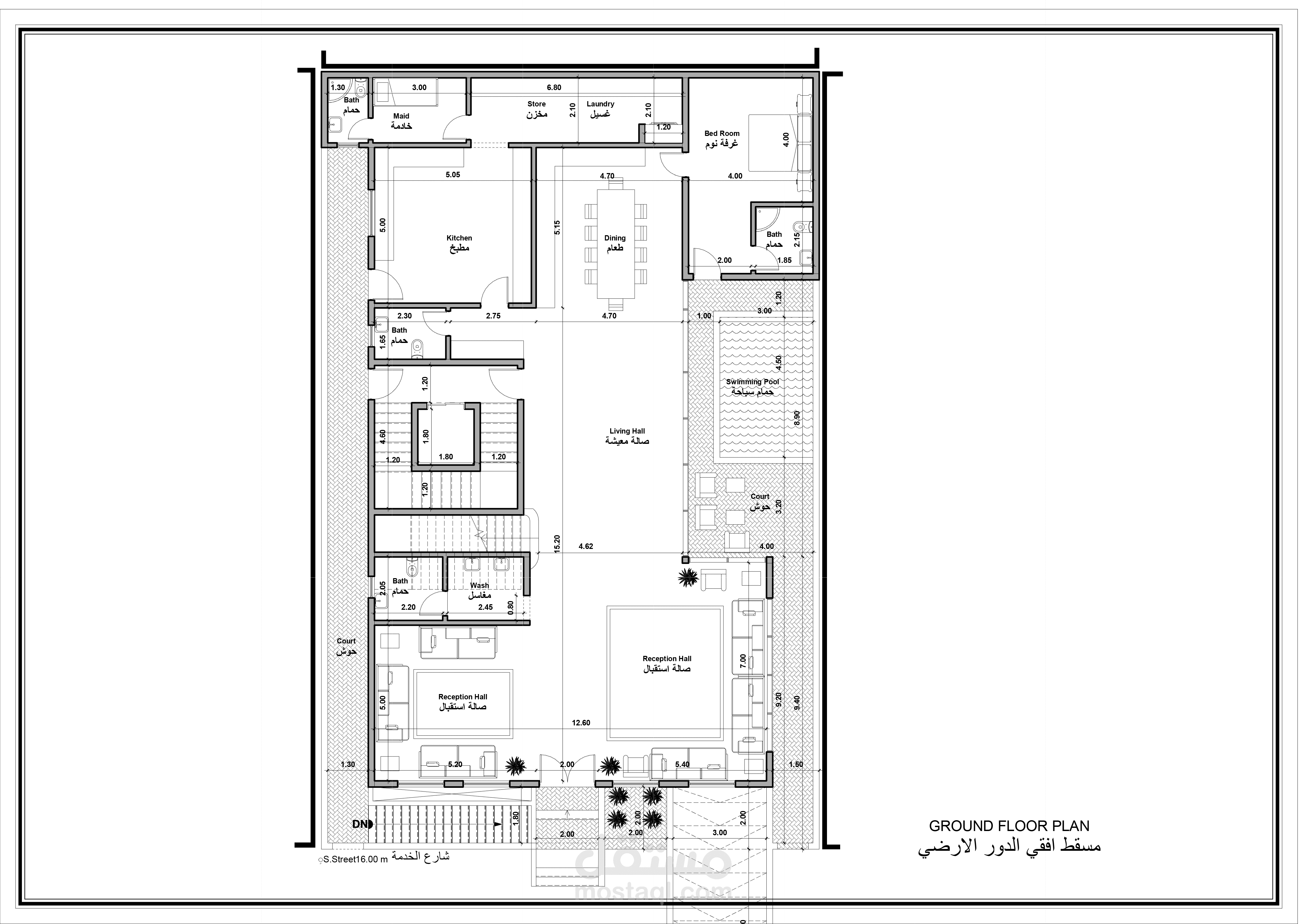 تصميم مخطط - قسيمة 400 م2 - الكويت