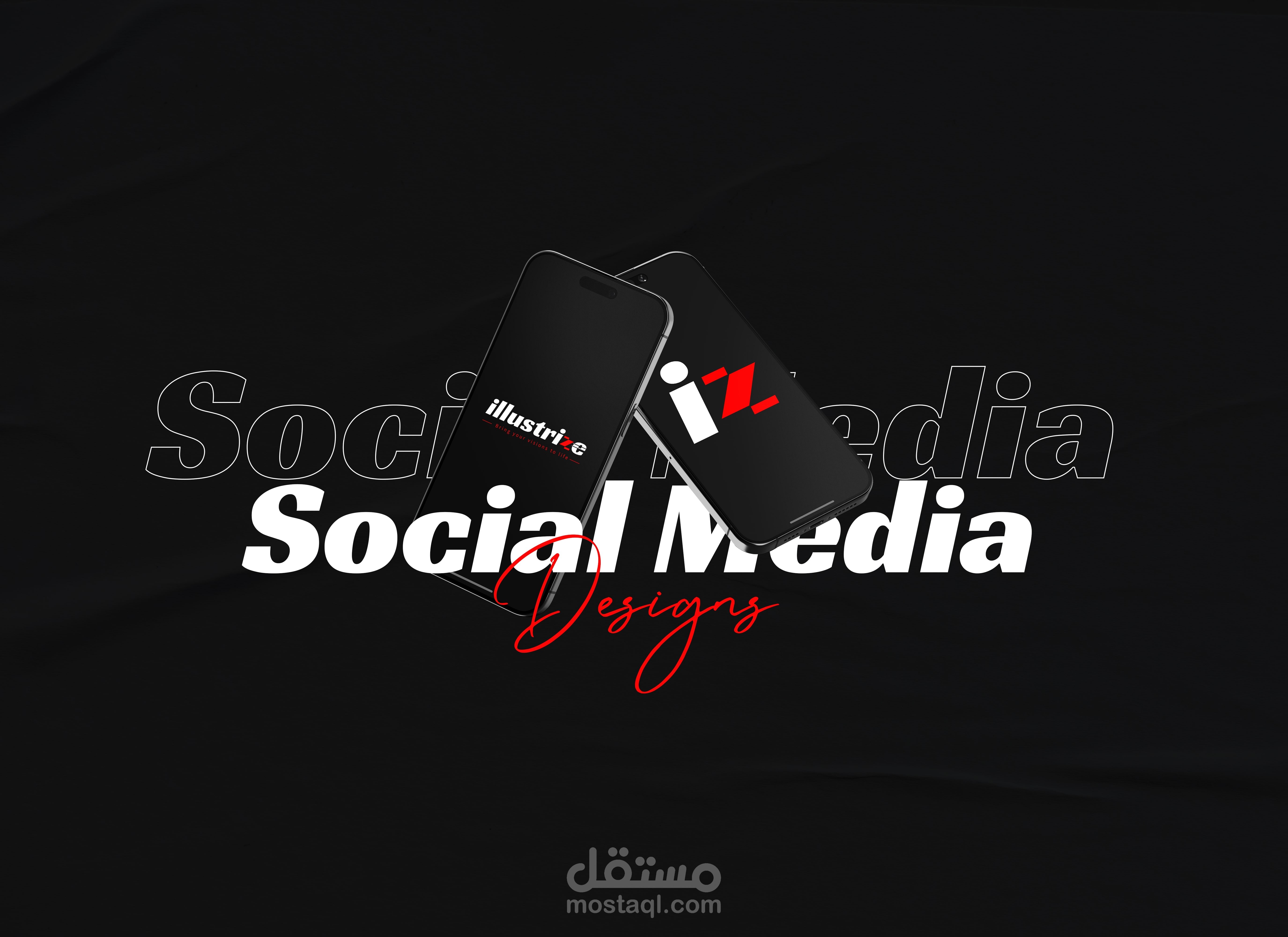 Illustrize social media designs pt1 | مستقل