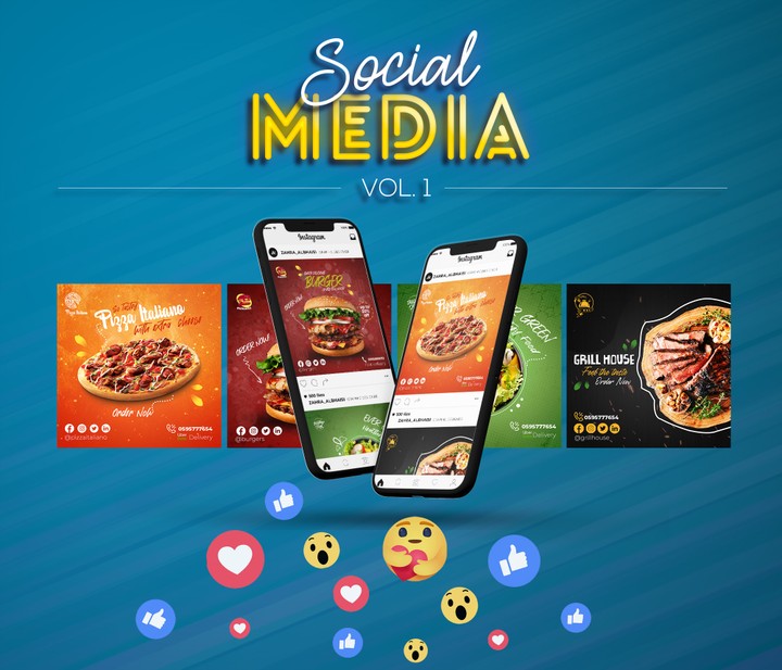 تصاميم سوشيال ميديا متنوعة- Various Social Media Designs