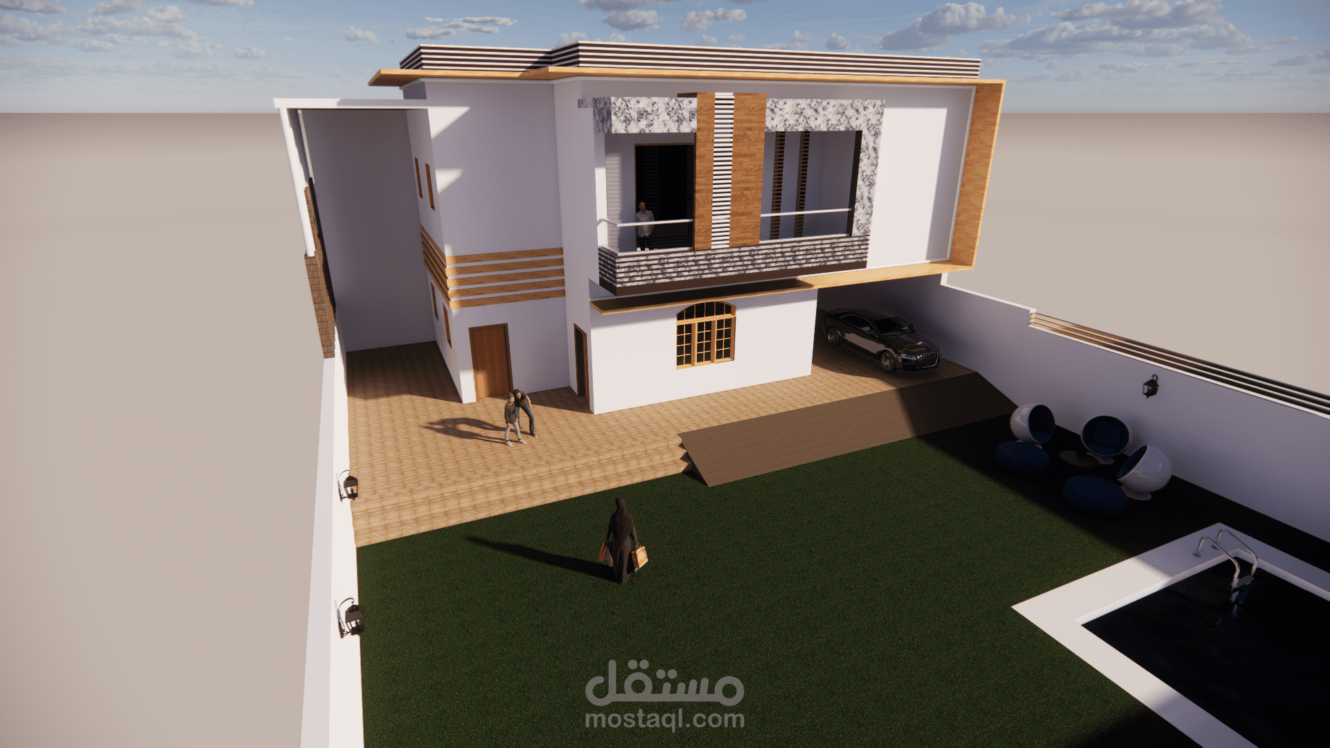 VILLA 2 FLOORS WITH LAND SCAPE