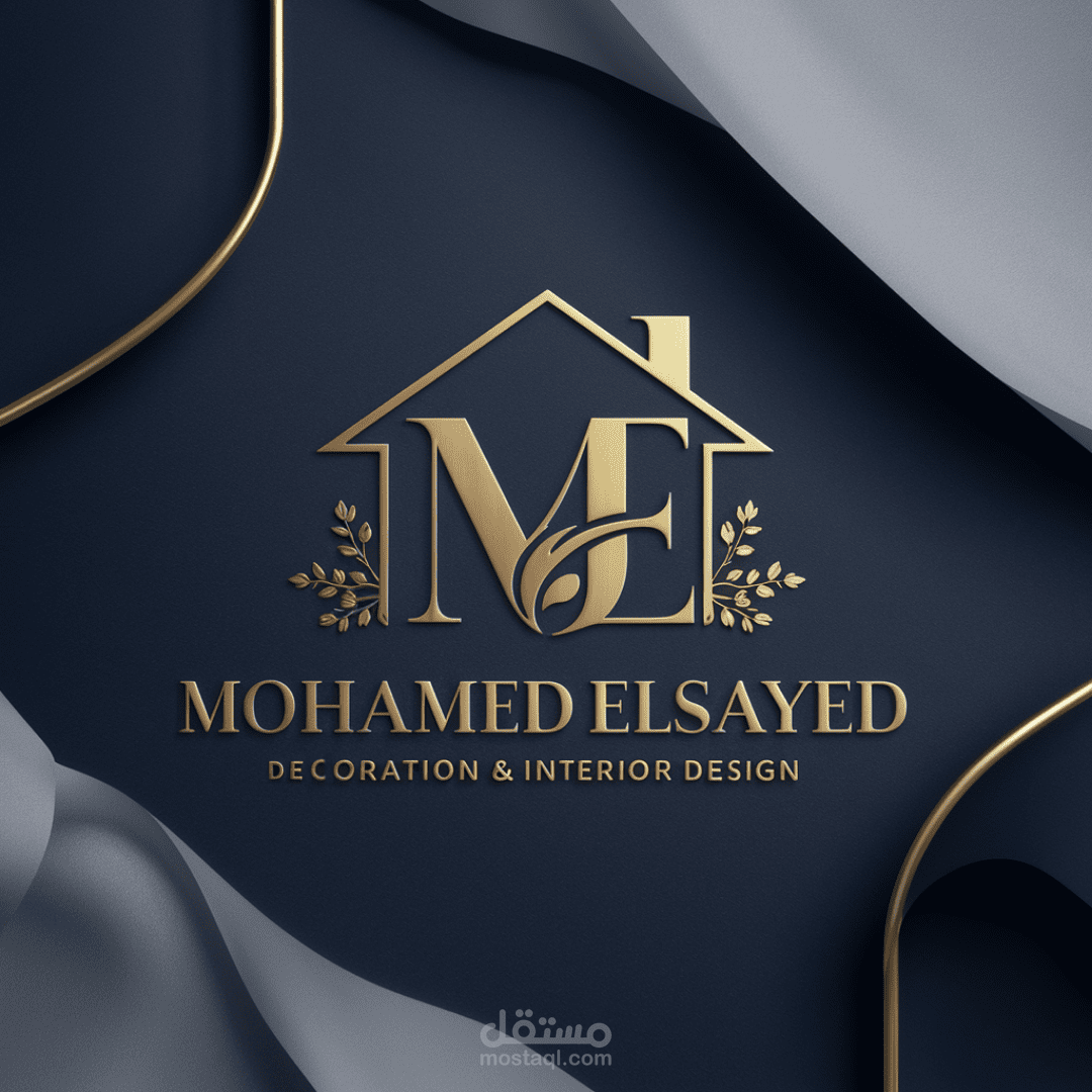 تصميم شعار Mohamed ElSayed | تصميم ديكور داخلي وهندسة فنية راقية