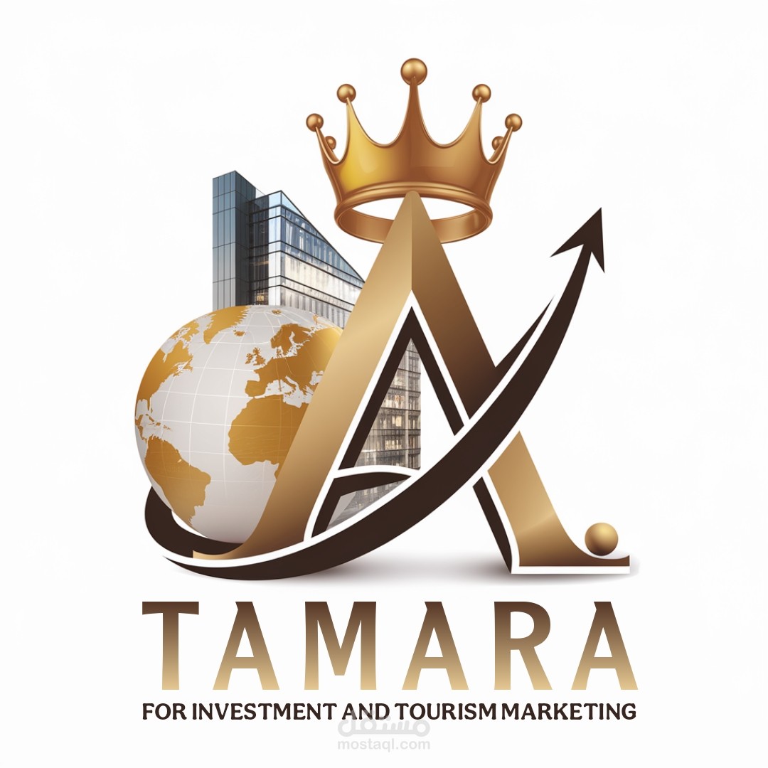 تصميم لوجو فخم ومميز لشركة "TAMARA" للاستثمار والتسويق السياحي