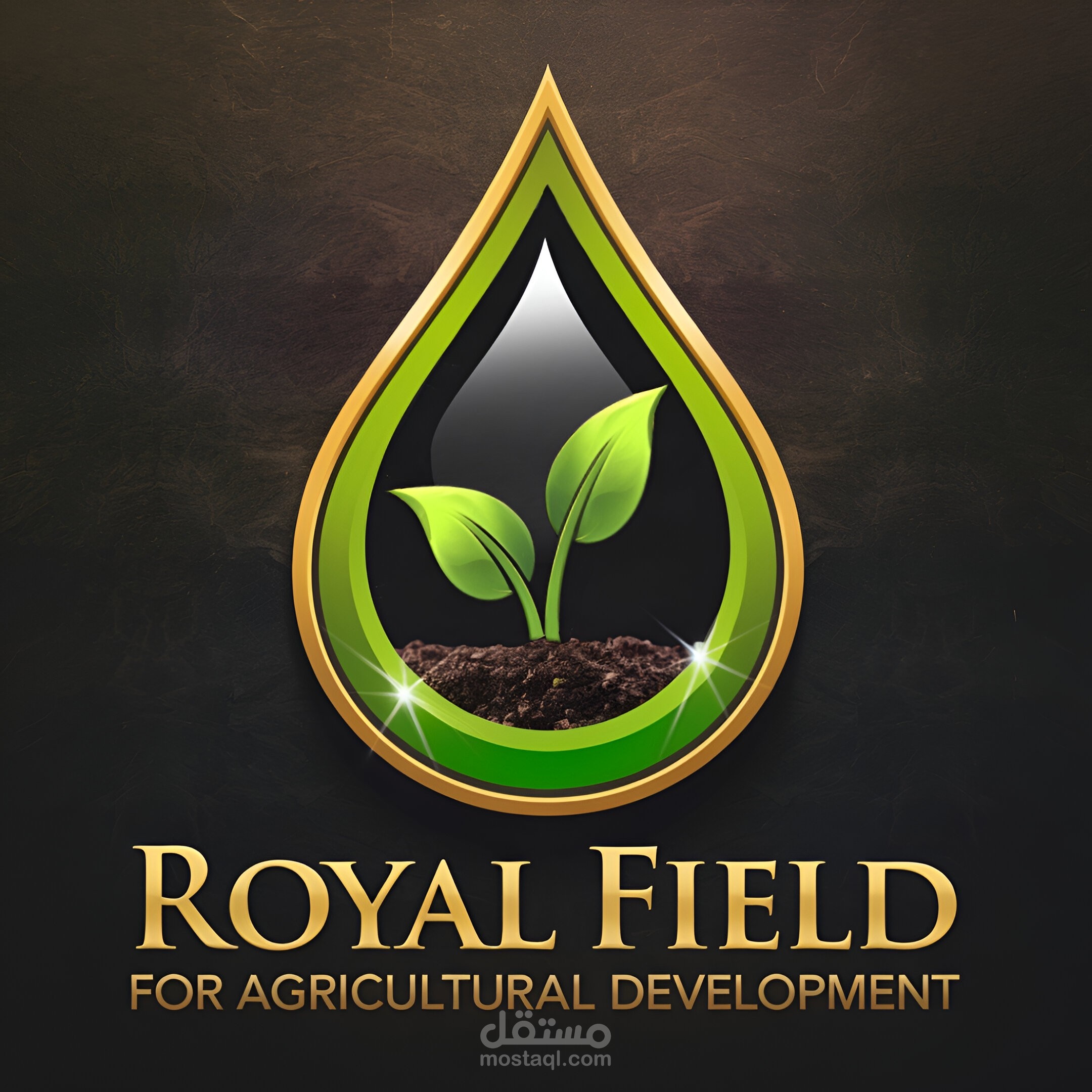 تصميم شعار احترافي لشركة ROYAL FIELD للتنمية الزراعية
