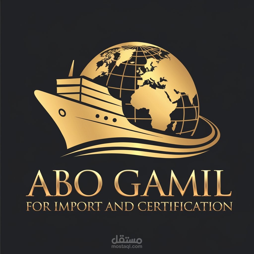 تصميم شعار احترافي لشركة ABO GAMIL للأستيراد و التصدير