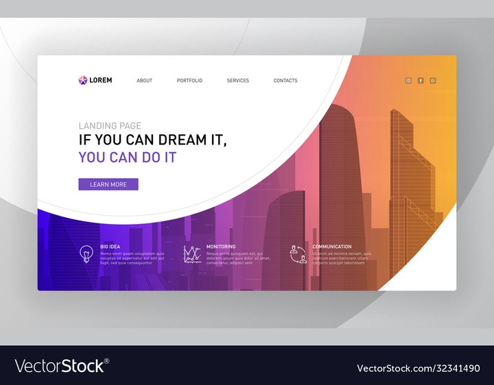 تصميم صفحه هبوط landing page