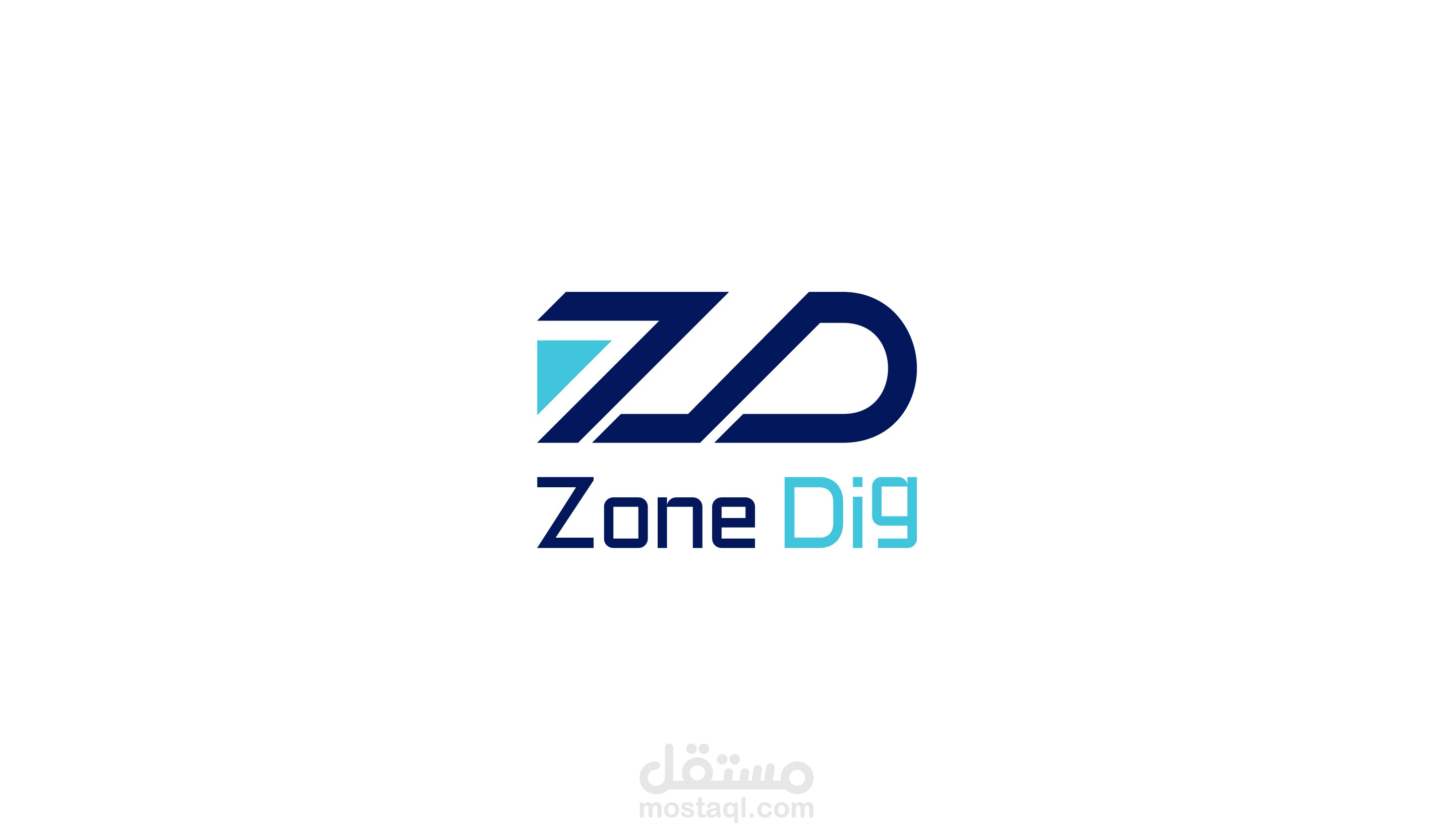 تصميم شعار ZoneDig