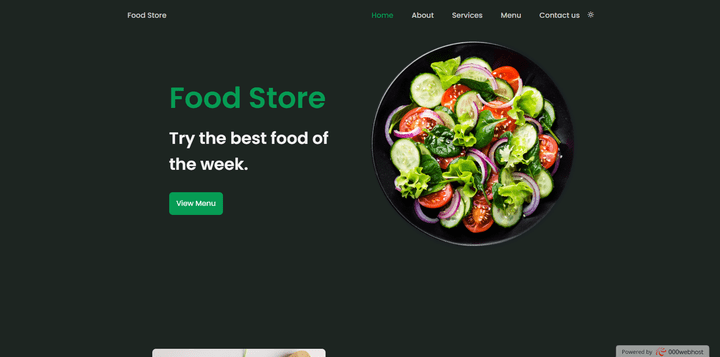 Food Store Website