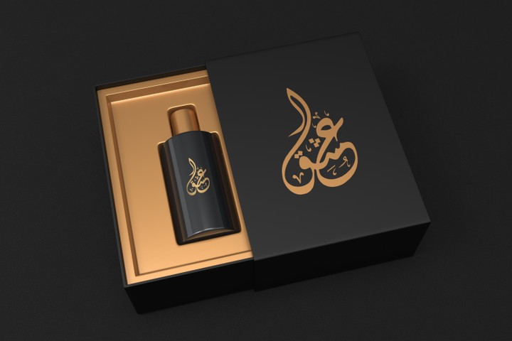 design logo Ashq perfume