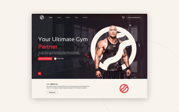 Gym Website UI