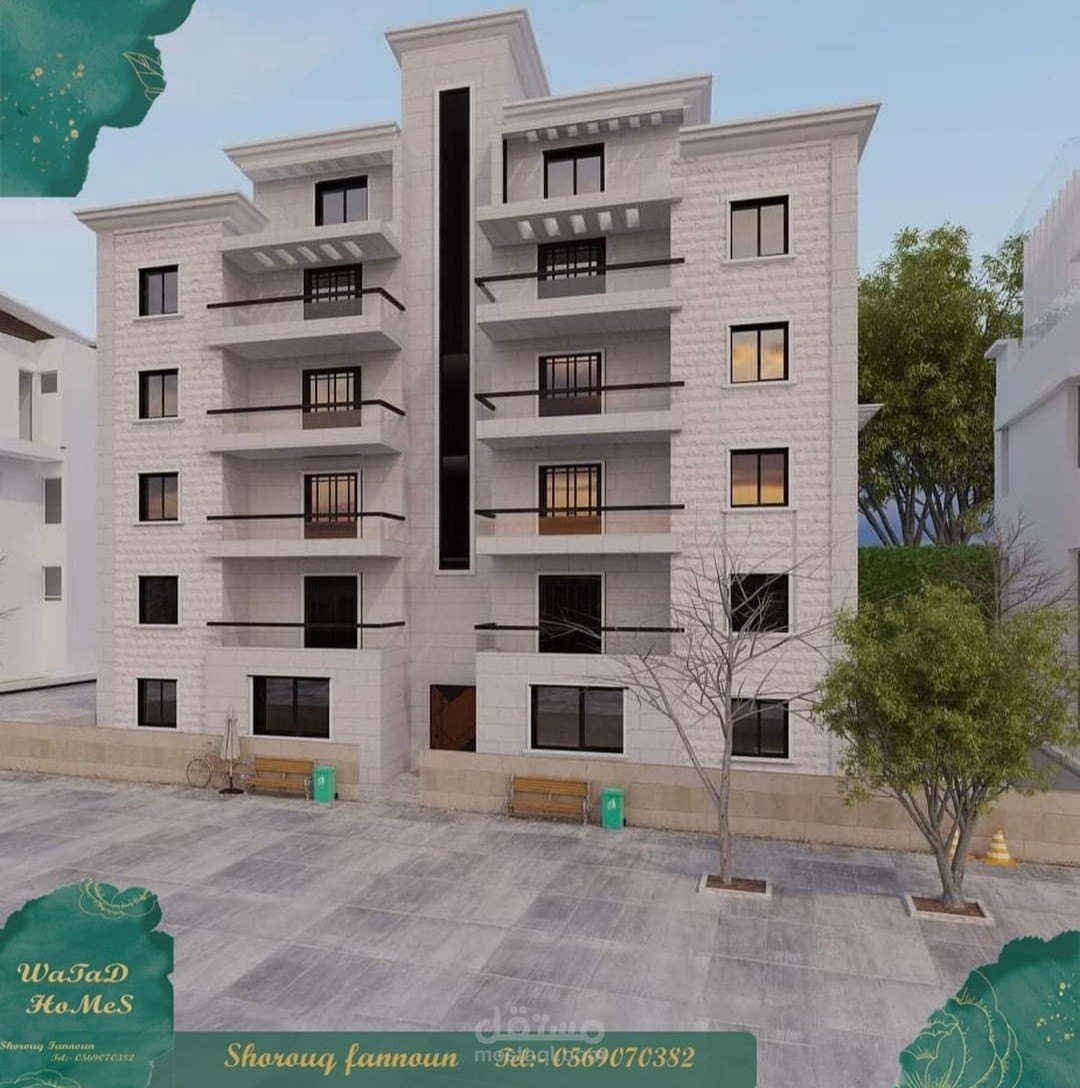 رندر خارجي 3DMax لعمارة سكنية